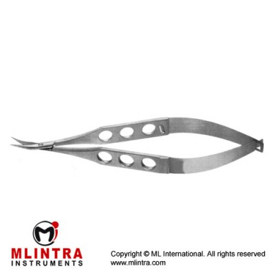 Jaffe Stitch Scissor Curved - Very Sharp Pointed Tips - Medium Blades Stainless Steel, 11 cm - 4 1/2"